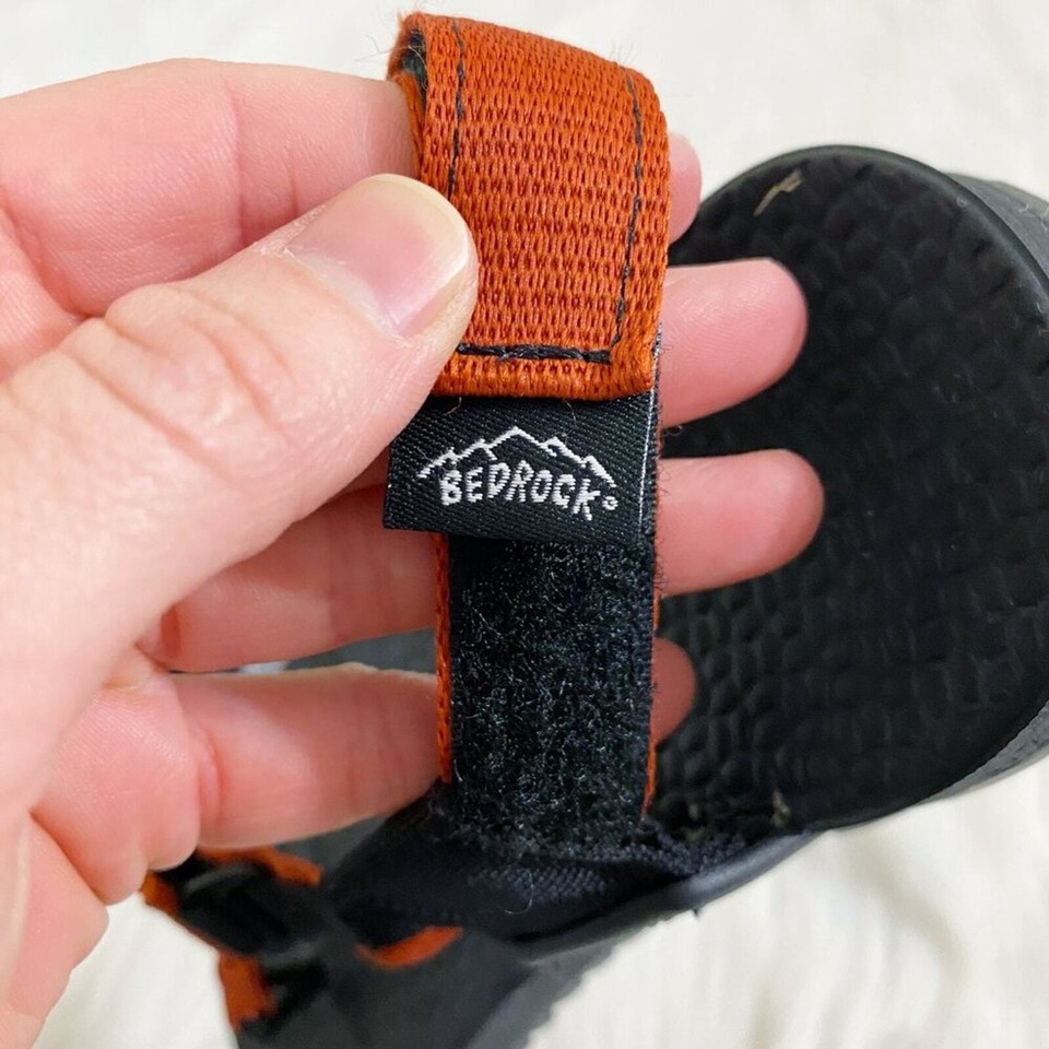 Bedrock Orange/Black Cairn Adventure Sandals Vibram Sole Women's Sz 7