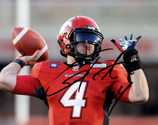 Calgary Stampeders Drew Tate Autographed Signed 8x10 CFL Photo COA #3 Calgary Stampeders Drew Tate Autographed Signed 8x10 CFL Photo COA #3