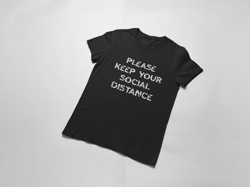 Women's Please Keep Your Social Distance T Shirt Stay Safe 6 Feet ...