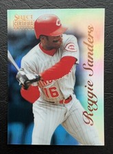 1996 Select Certified Mirror Blue #24 Reggie Sanders w/protective film
