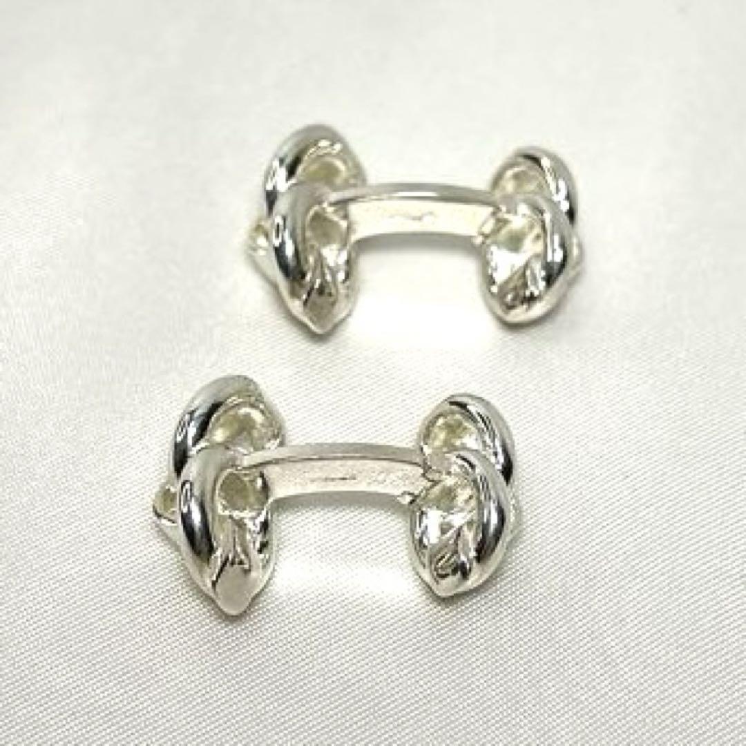 小物 Hermes Silver 925 Cufflinks Early 20th Century Hermes Silver Cufflinks – Bell and Bird