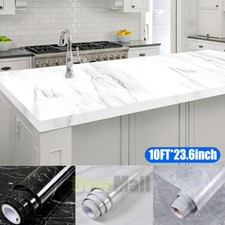 Roll Self Adhesive Marble Contact Paper Peel Stick Wallpaper Kitchen Countertop