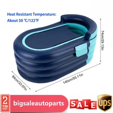 Inflatable Bathtub Hot Water Bath Spa Adult Bath Tub+ Wireless Electric Air Pump