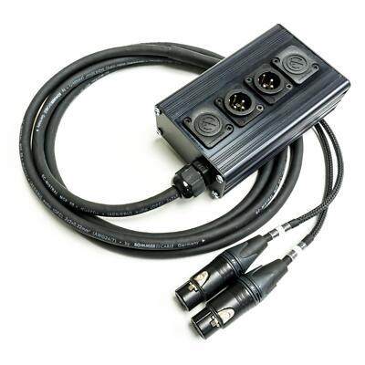 2 way Stage Box. Neutrik Male to Female XLR Multicore Cable. Studio ...