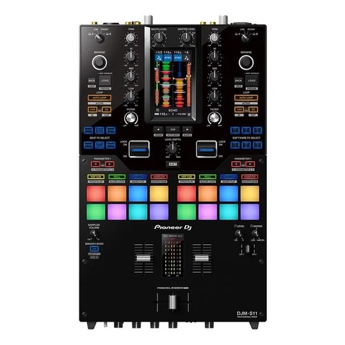 Pioneer DJ DJM-S11 Professional 2 Channel DJ Mixer Color Touch Display Black