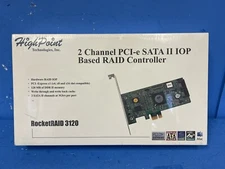 Highpoint Rocketraid 3120 2-channel Pci-express X1 Sata 3gb/s Raid Controller