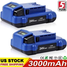 2x 3.0Ah 0673802 For Kobalt 24V Max Lithium Battery KB624-03 KB524-03 KB424-03