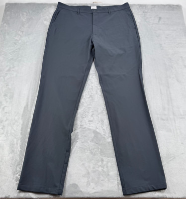 Huckberry Proof Pants Mens 38 Gray Stretch Slash Pockets Straight Denim