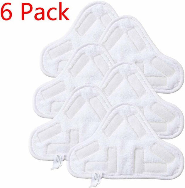 Steam Mop Replacement Pads H2o H20 Mop X5 Microfiber Durable Deep Clean 6 Pack