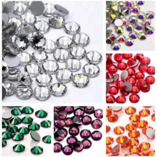 1440p Glass Crystal Flatback NO-Hotfix Rhinestones  SS4- SS30 34 colors USSeller