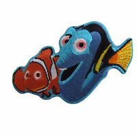 Disney's Finding Nemo Marlin And Dory Embroidered Patch Disney's Finding Nemo Marlin And Dory Embroidered Patch
