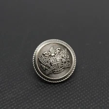 London Badge & Button Co City of London Crest Antiqued Silver Small 15mm Blazer