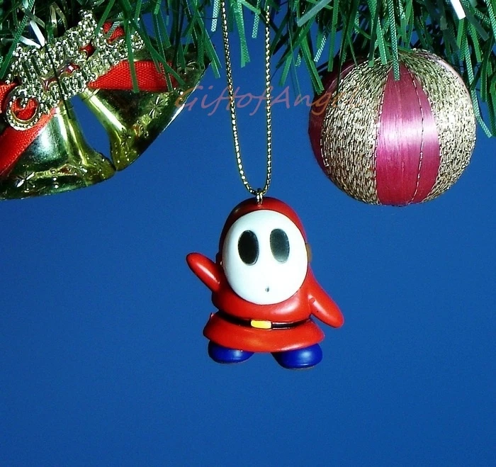 HKTM Decorazione festa casa ornamento natalizio NINTENDO Super Mario Bros ragazzo timido *R8