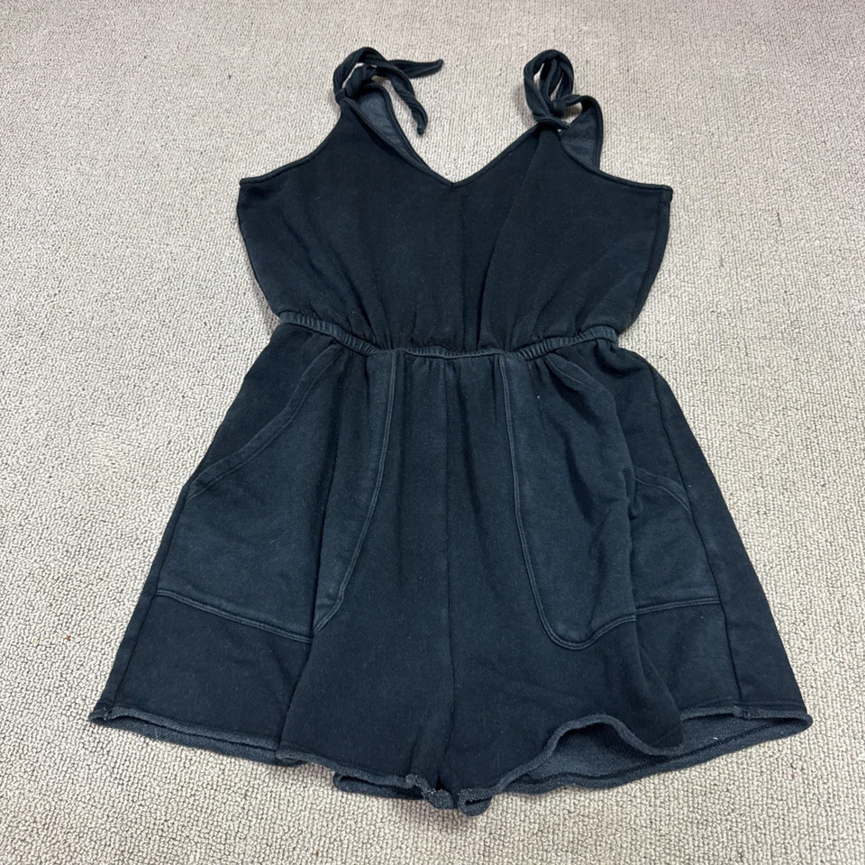 Mameluco Aerie para mujer negro sin mangas talla pequeña Foto 3 de 4