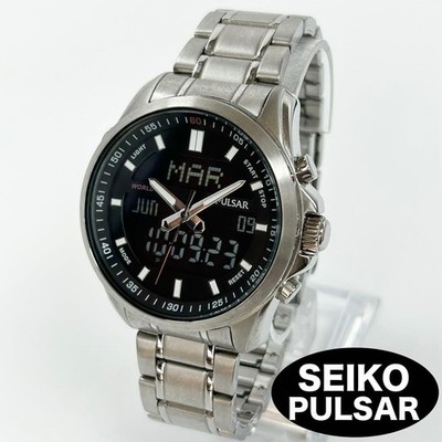 SEIKO PULSAR PZ4021X1 Analog Digital Watch Timepiece Ready to Use Genuine