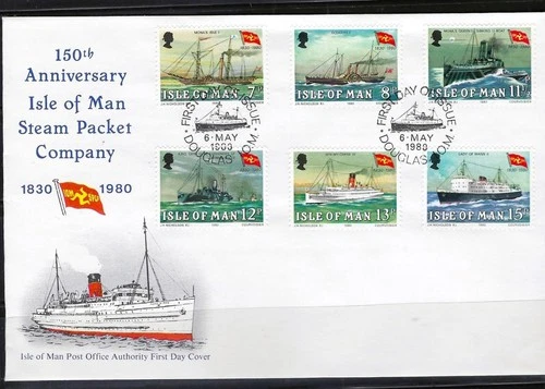 1¢ WONDER'S ~ ISLE OF MAN FDC STEAM PACKET COMPANY 1980 C/S - F186