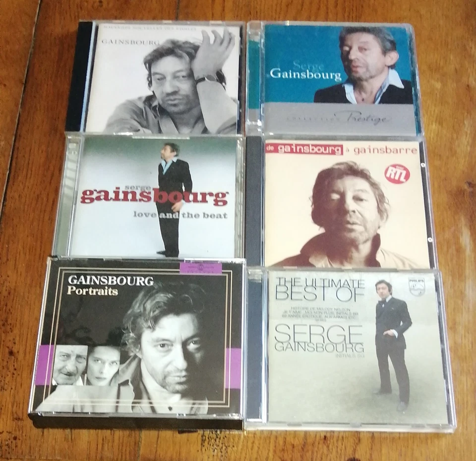 LOT 6 CD SERGE GAINSBOURG Mauvaises nouvelles des étoiles Portraits Love beat .. - Photo 1/1
