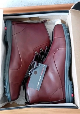 Lederschuhe, weiches Leder, braun, von Perry Ellis, Concord in Größe 45 EU
