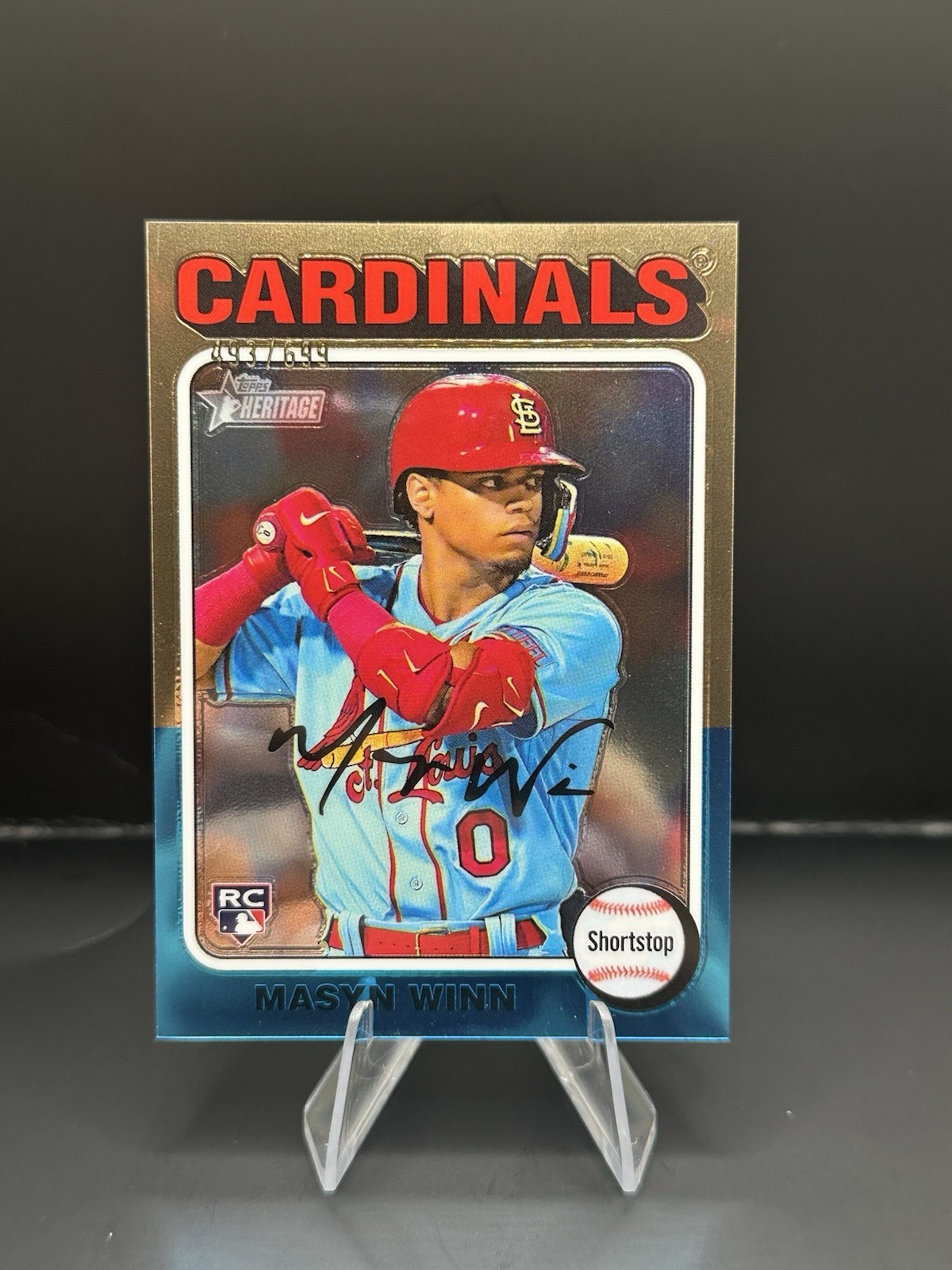 2024 Topps Heritage High Number - Rookies Masyn Winn #284 Chrome /699 (RC)