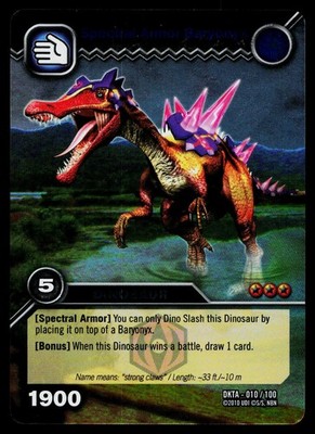 Spectral Armor Baryonyx 010/100 DKTA - Time Warp Adventures Dinosaur King TCG