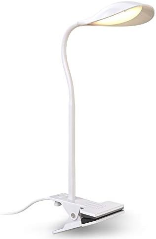 Lampe lecture pince anti-fatigue oculaire LED flexible pour travailler la nuit