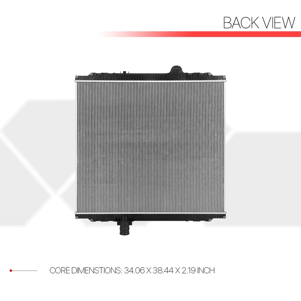 [2 filas] Radiador de aluminio estilo OE para 08-13 Peterbilt 387/367/587/Kenworth T700 Foto 3 de 4