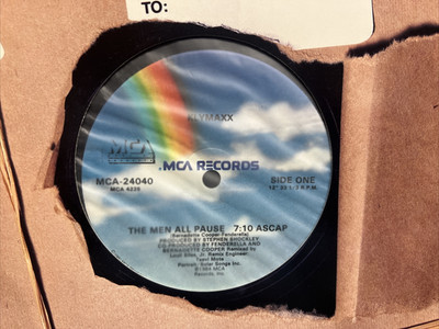 KLYMAXX THE MEN ALL PAUSE MEETING IN THE LADIES ROOM 12'' MCA 24040 electro funk