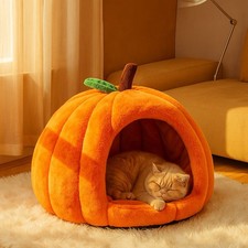 Pet Dog Cat Bed Warm Sleeping Nest Bed Semi-Enclosed Thickened Comfortable US