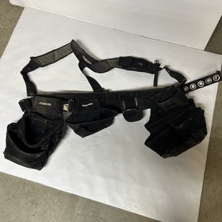 Husky Large Heavy Duty Work Tool Belt w/ Padded Suspenders