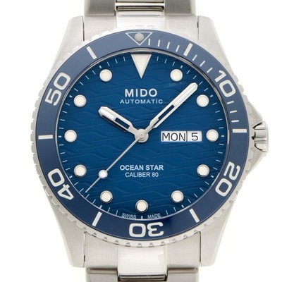 MIDO Ocean Star 200C Automatik Cal. 80 blaues Zifferblatt SS 42,5 mm