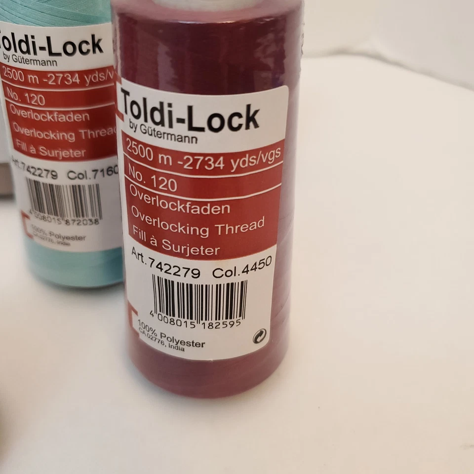 Lot Of 14 Toldi-Lock Gütermann Overlock Thread 2734 yds No 120 Multi Colors - Image 3 of 4