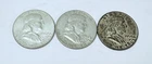 FRANKLIN HALF DOLLAR LOT OF 3 - 90% SILVER #4894