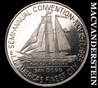 1985 California Numismatic Association Round- 1 Oz .999 Fine Silver #J7194