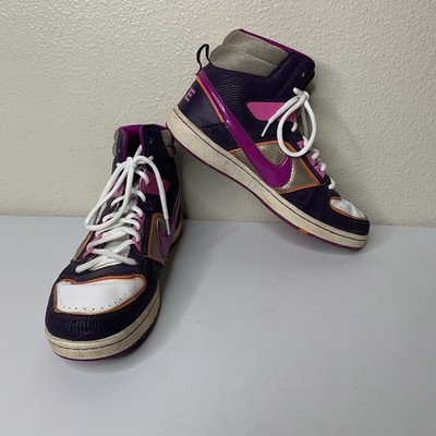 NIKE Women s Delta High Lite Metallic Silver  Purple  365949-051 Shoes Sz 9