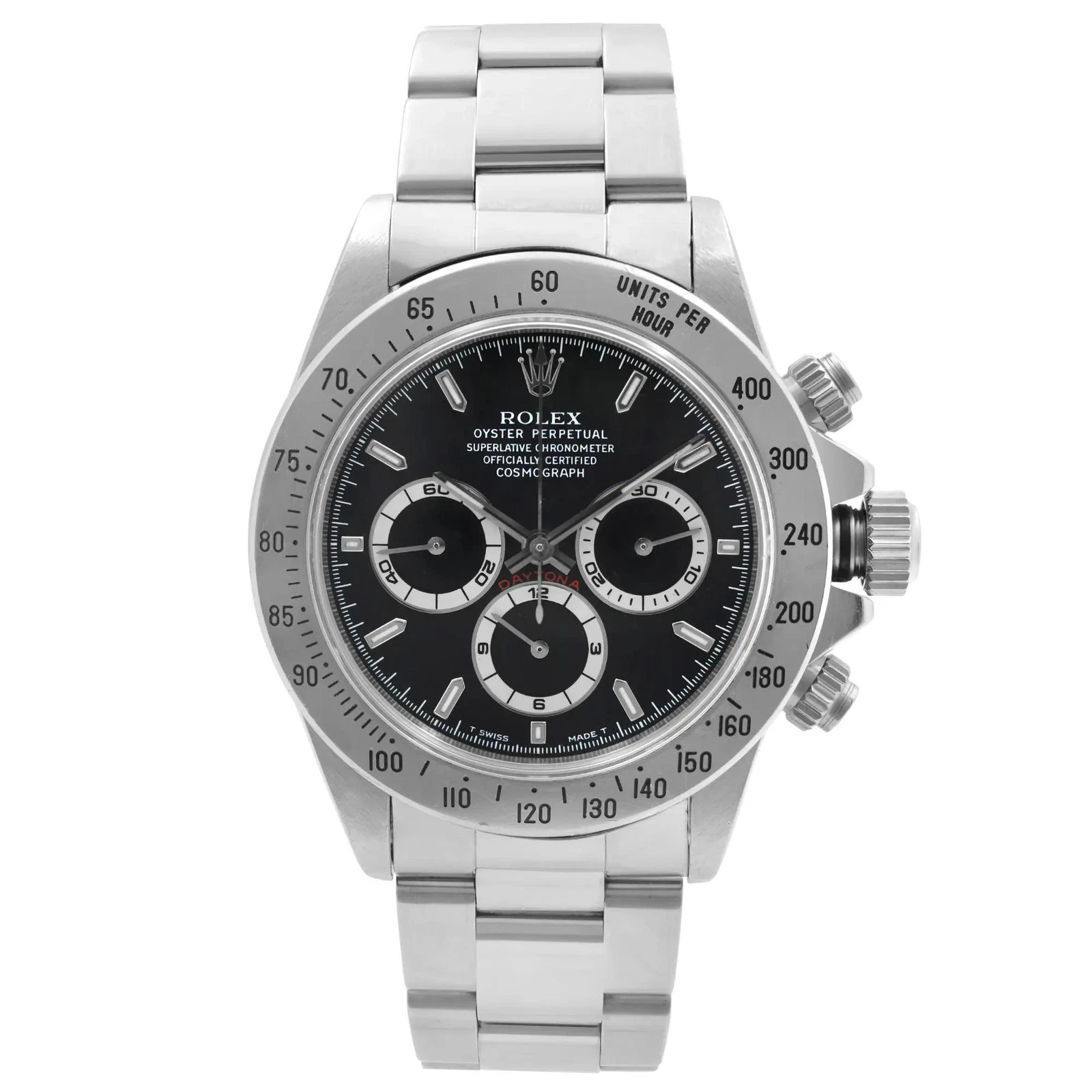 Rolex Daytona 16520 Zenith Movement 40mm Steel Black Dial Automatic Watch
