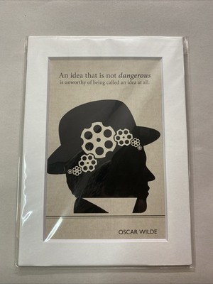 Matted 4x6 Oscar Wilde Quote