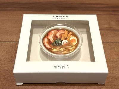 Midori Miniature Magnet Ramen Pattern 43408006 H51×W51×D18mm Material Resin