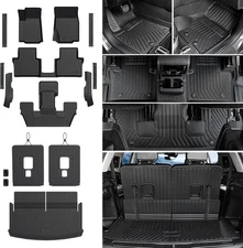 Floor Mats Cargo Mat for 2021-2025 Jeep Grand Cherokee L Captain Chair(Only for