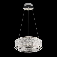 Modern Chrome Crystal LED Round Chandelier