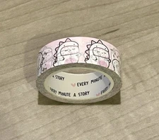New Every Minute A Story Beanie & Dinosaurs 🦖 washi tape 15 mm roll EMAS