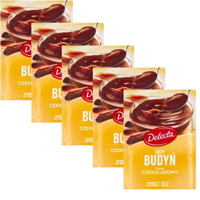 DELECTA instant pudding: CHOCOLATE Flavor 5pc/30 servings FREE SHIPPING