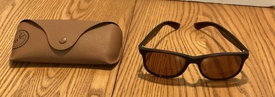Ray-Ban RB4202 Andy 6073/13 Sunglasses Matte Black Brown 55-17-145 Frames READ!