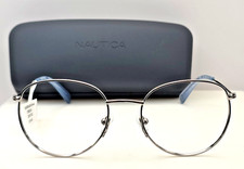 New Nautica NLS6006-080 Light Gun Eyeglasses Frame 51-18-145 W/Case E41