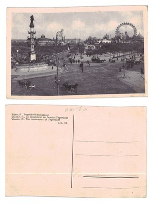 AK - Tegetthoff Denkmal und Prater Riesenrad, Wien, Österreich UNBESPIELT