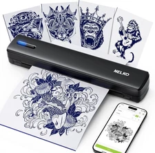 Tattoo Transfer Stencil Printer Wireless Bluetooth 10Pcs Transfer Paper