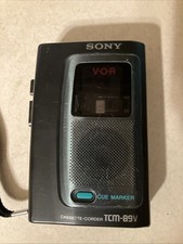 Vintage Sony Cassette-corder TCM-89V Cassette Player Works 