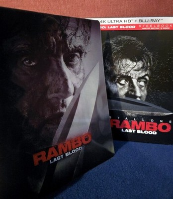 Rambo Last Blood 4K Steelbook Lenticular Blu-ray 5 V Sylvester Stallone Edition