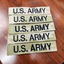 5 nametape lot - U.S. Army Name tape OCP Scorpion Multicam 3 COLOR Hook Patch