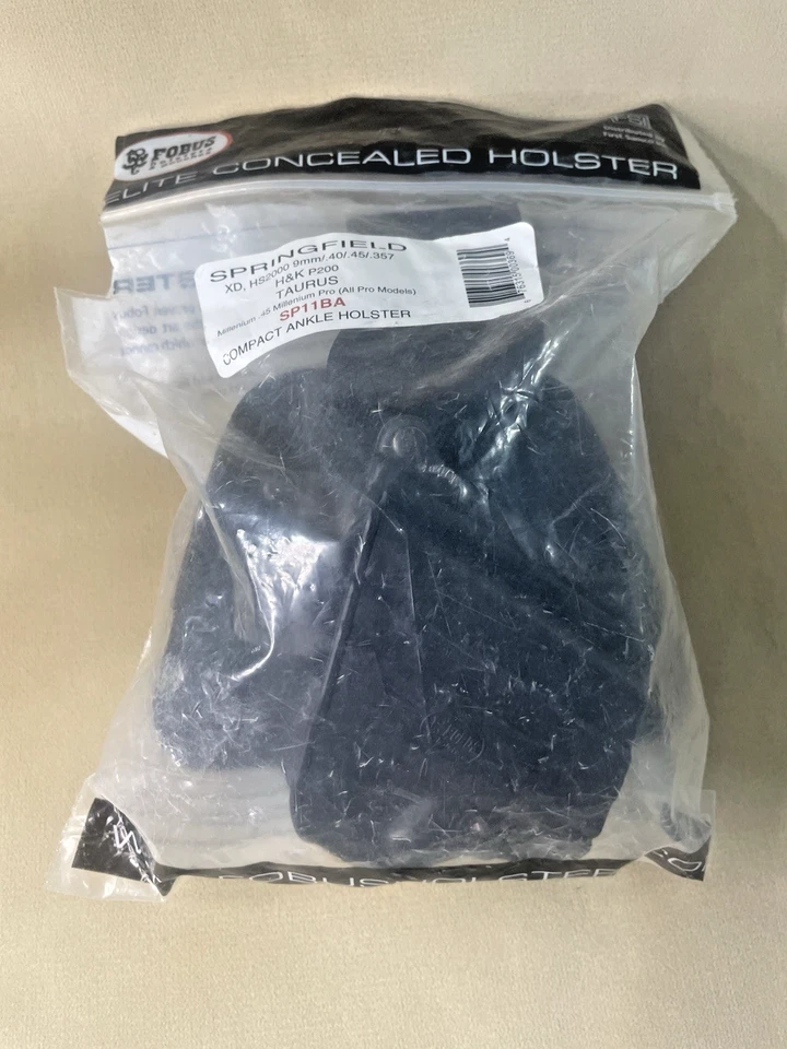 Fobus Ankle Holster, Black, Right Hand - Springfield XD  - SP11BA (6) - Image 2 of 4