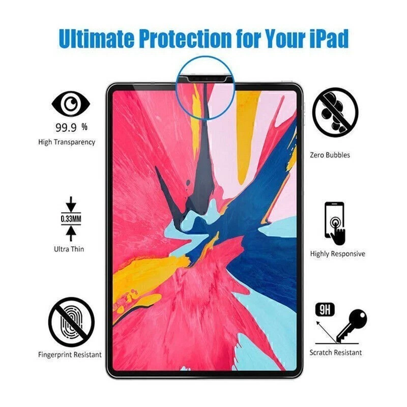 HD Tempered Glass Protective Film Screen Protector for iPad Air/iPad 3/ iPad 4 - Image 3 of 4